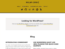 Tablet Screenshot of blog.milandinic.com